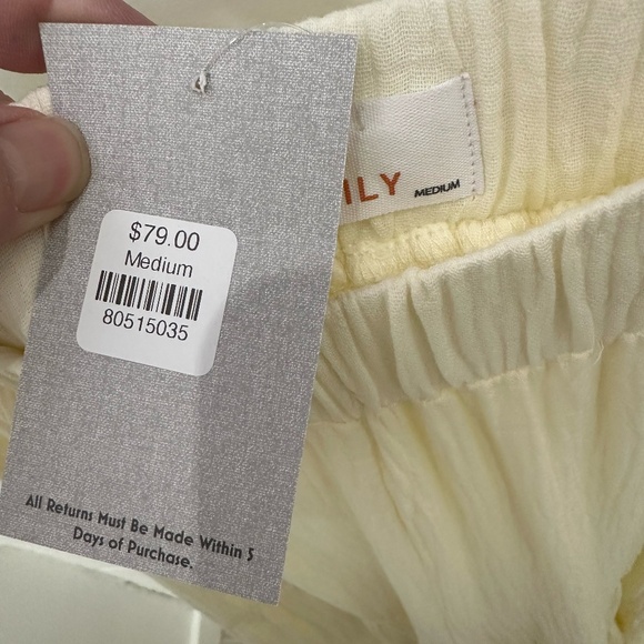 Flowing Tiered Gauze Cloth Pull On Pant Size Multi Color Cream NWT - Picture 5 of 7